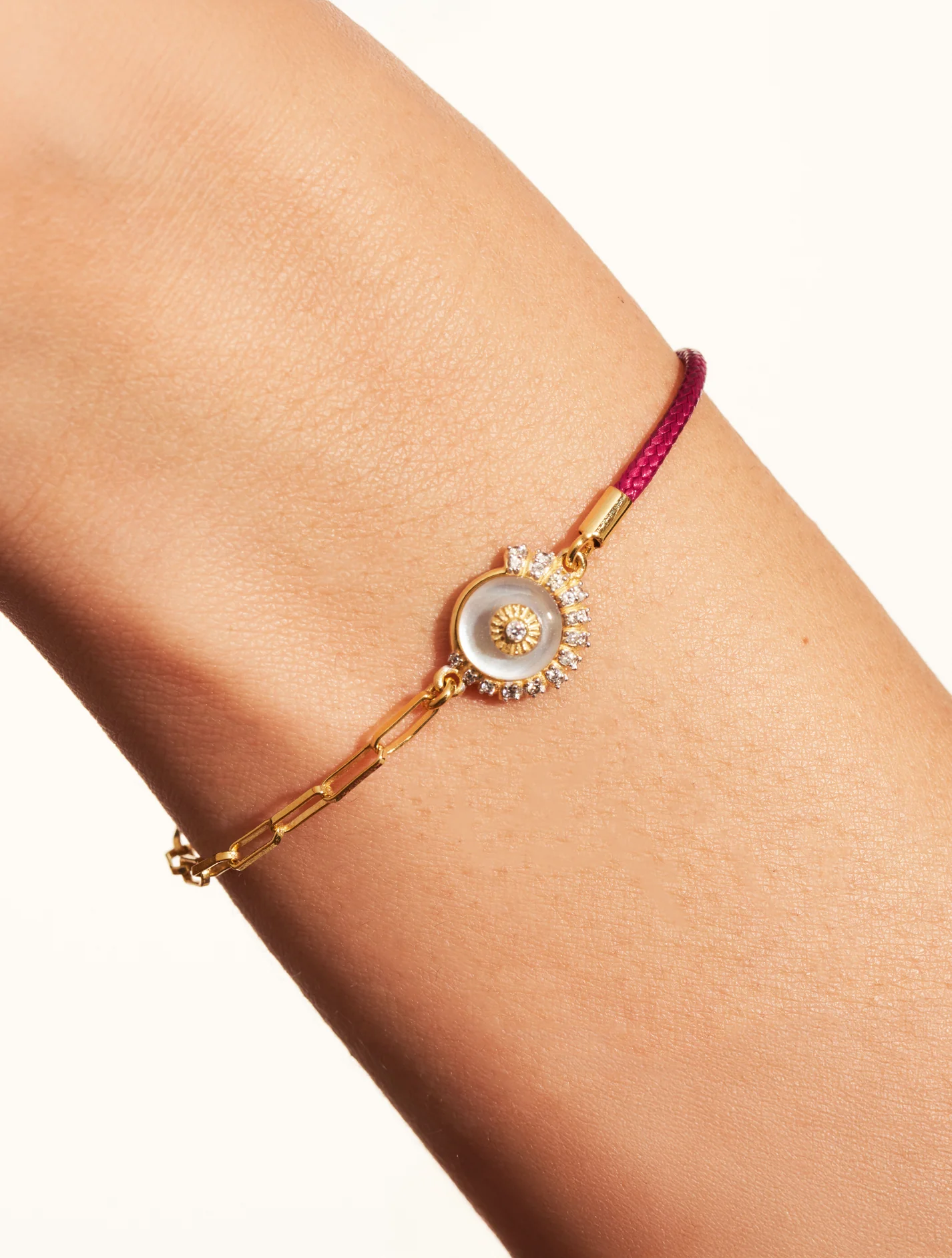 Bemaad_Bracelet_SOLEIL_SAUVAGE_Coquillage_Nacre_Rouge_2