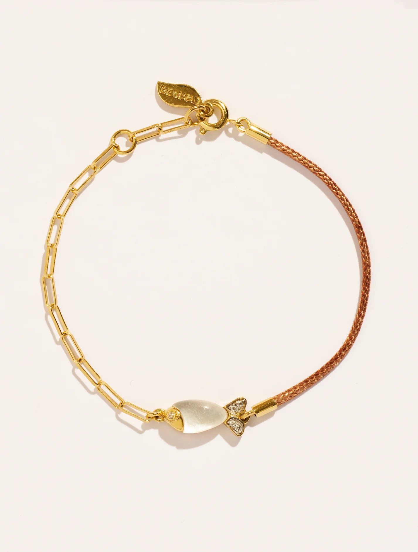 Bemaad_Bracelet_SOLEIL_SAUVAGE_Poisson_Nacre_Marron_1